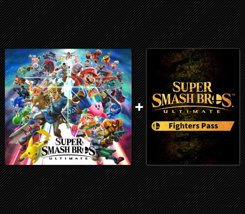 Super Smash Bros. Ultimate + Fighters Pass DLC NA Nintendo Switch CD Key Logo