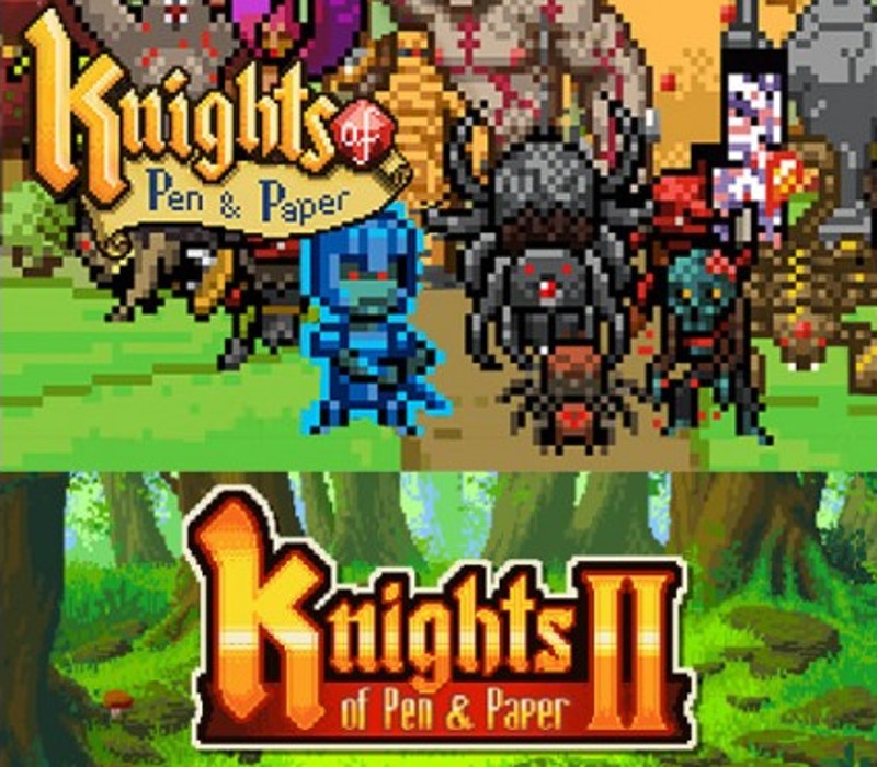 Knights of Pen and Paper I & II Collection Steam CD Key Logo