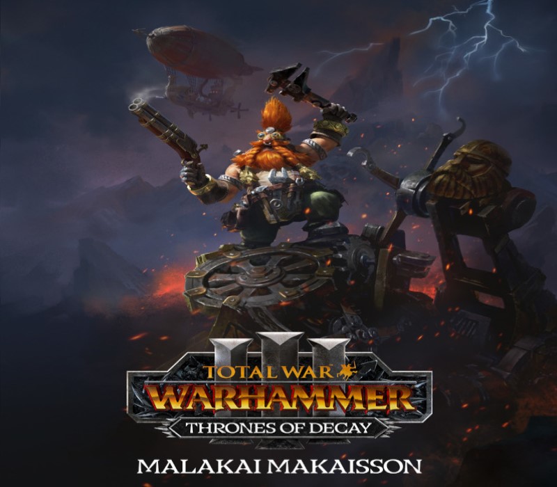 Total War: WARHAMMER III - Malakai – Thrones of Decay DLC PC Steam CD Key Logo