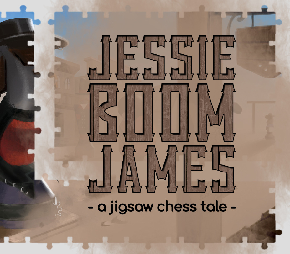Jessie 'Boom' James - a jigsaw chess tale PC Steam CD Key Logo