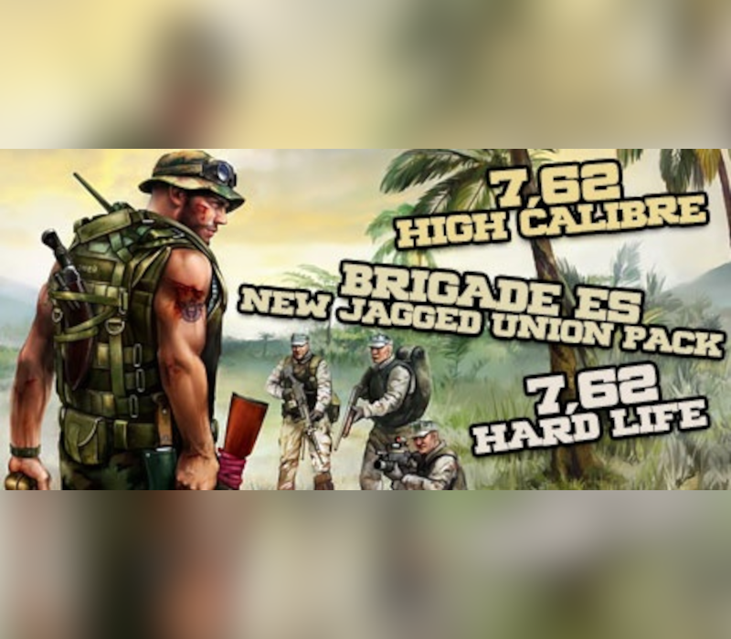 7,62 High Calibre + 7,62 Hard Life + Brigade E5: New Jagged Union Pack PC Steam CD Key Logo