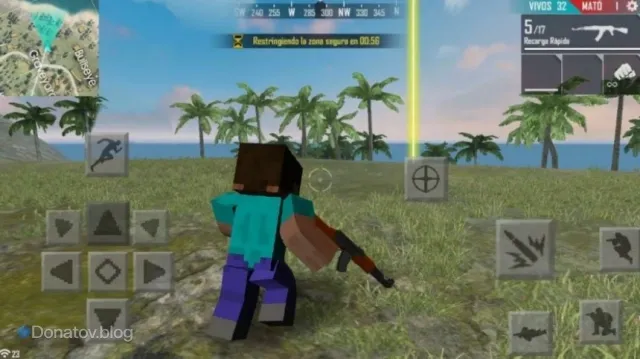 Battle Royale Mode in Free Fire Mod for Minecraft